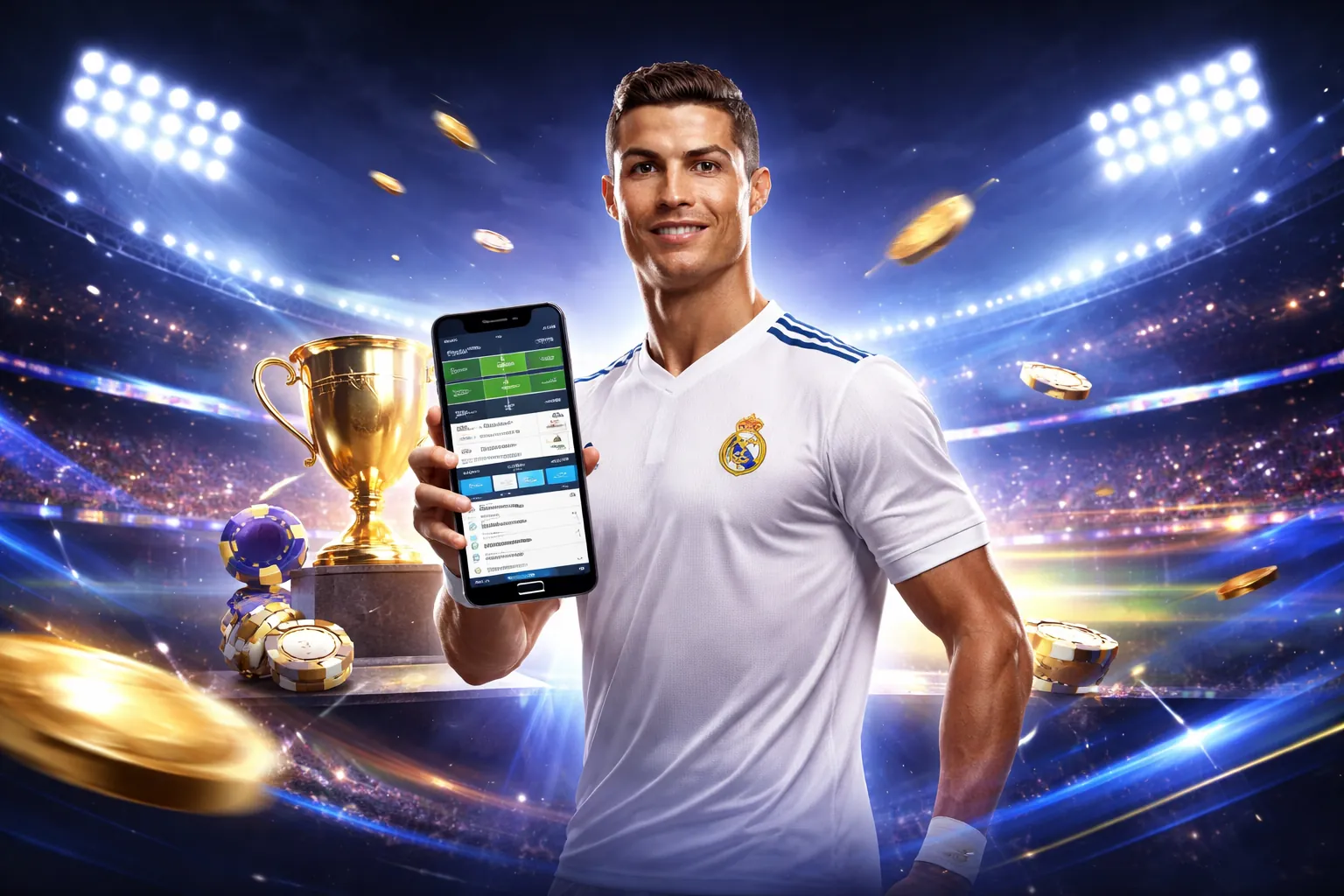 Hình nền bwin+ với các trò chơi cá cược sôi động